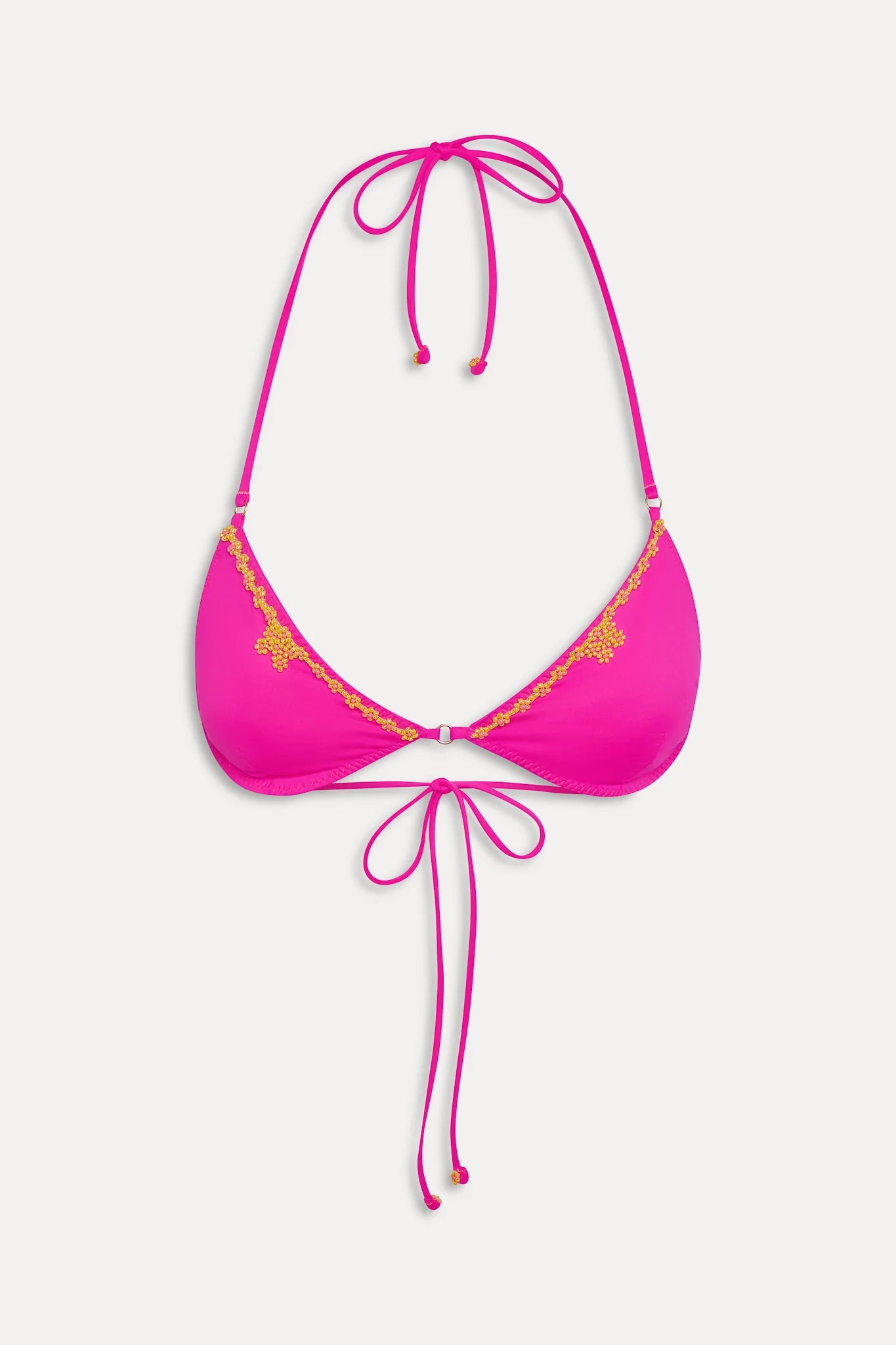 Frankies Bikinis Amore Beaded Top Sea Star Pink