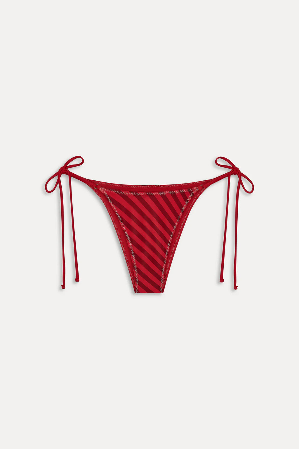 Frankies bikinis x JENNIE RED Spring Stripe Mackenzie Satin Bikini Bottom