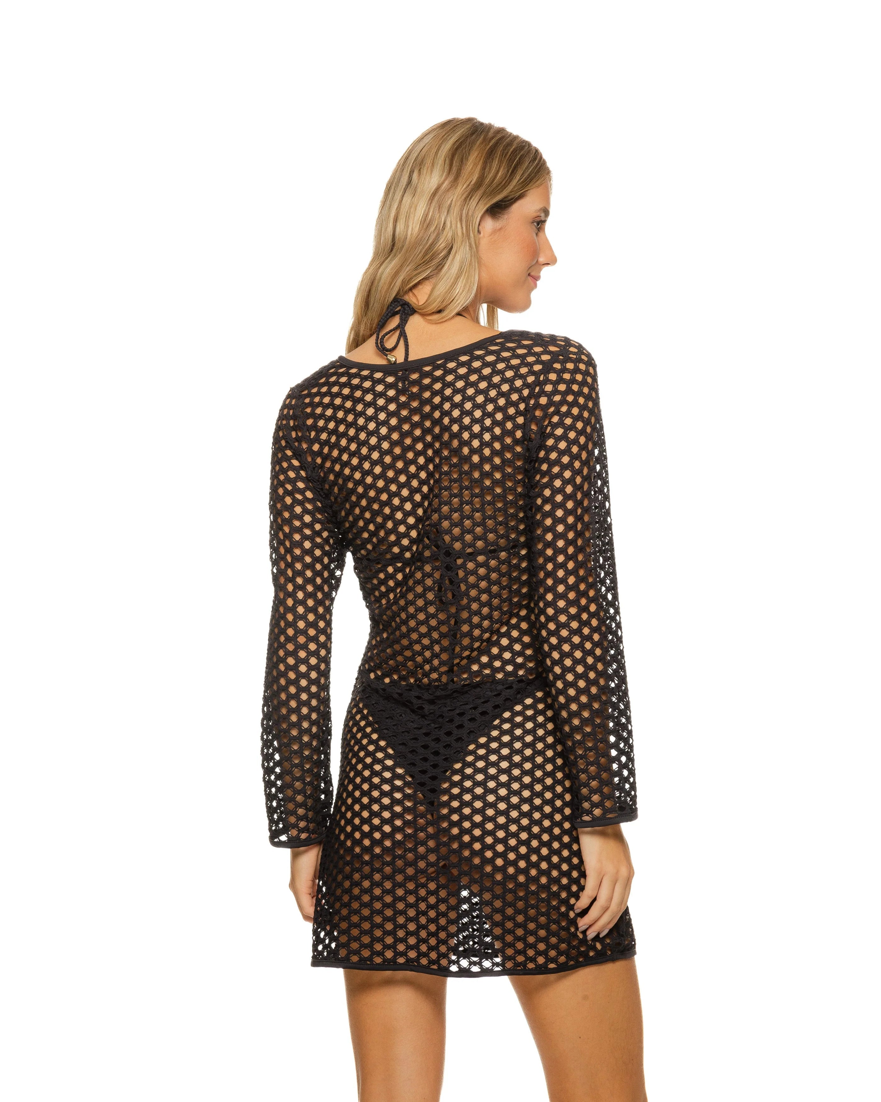 Guria Lattice Ring V Neck Tunic