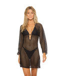 Guria Lattice Ring V Neck Tunic