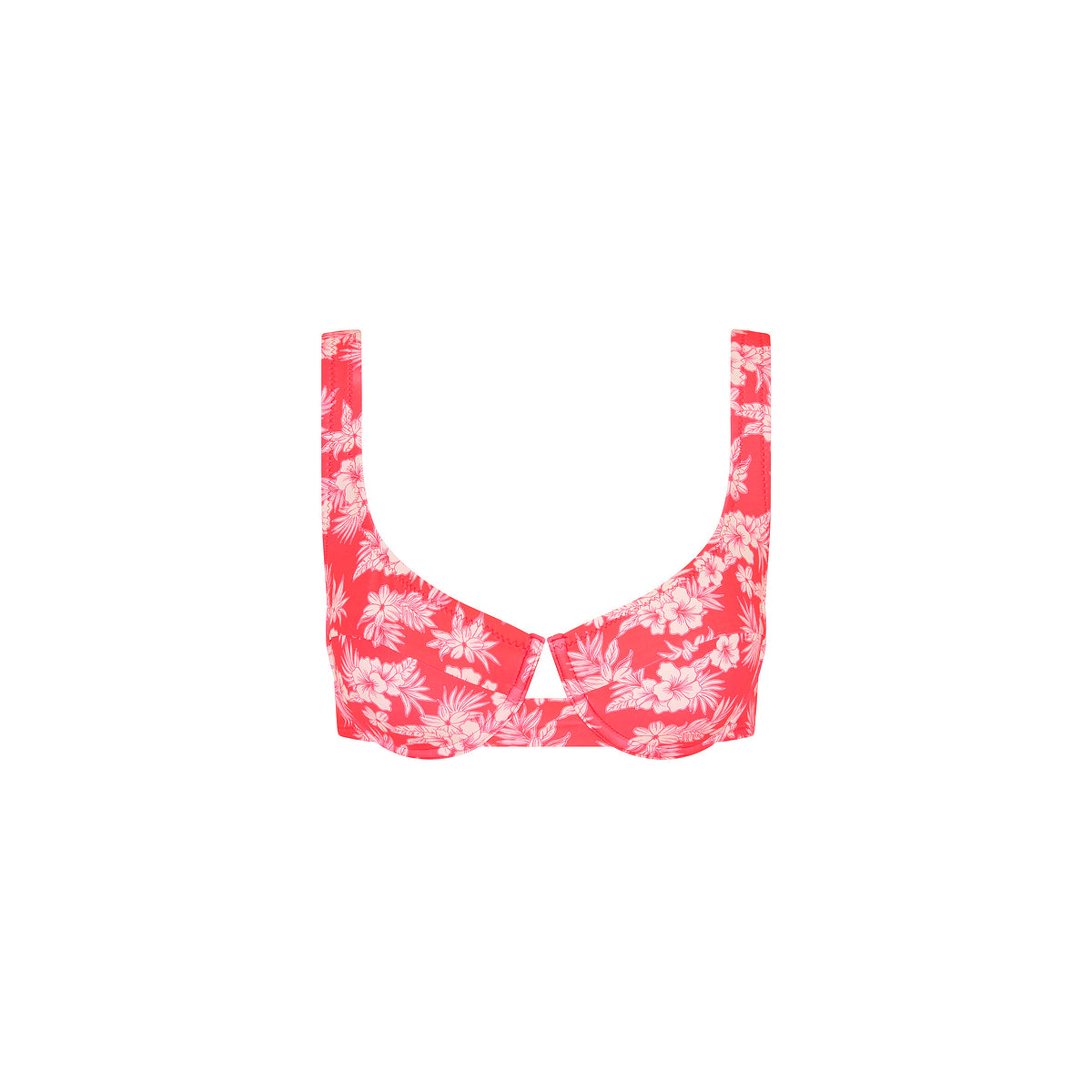 Kulani Kinis Underwire Tie Back Bikini Top - Island Punch