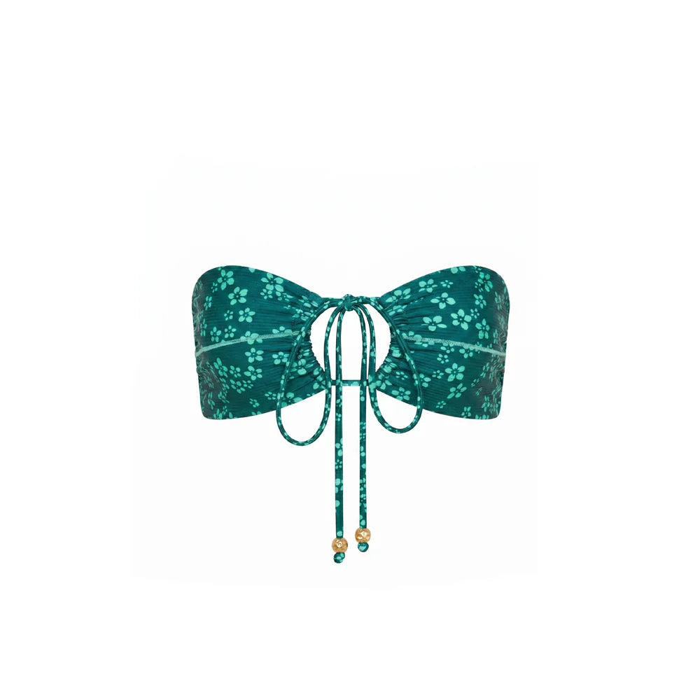 Kulani Kinis Stitch Splice Bandeau Bikini Top - Moonkiss