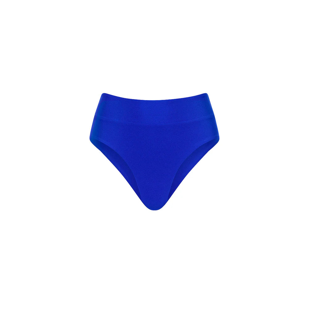 Kulani Kinis High Hip Cheeky Bikini Bottom - Blue Lagoon