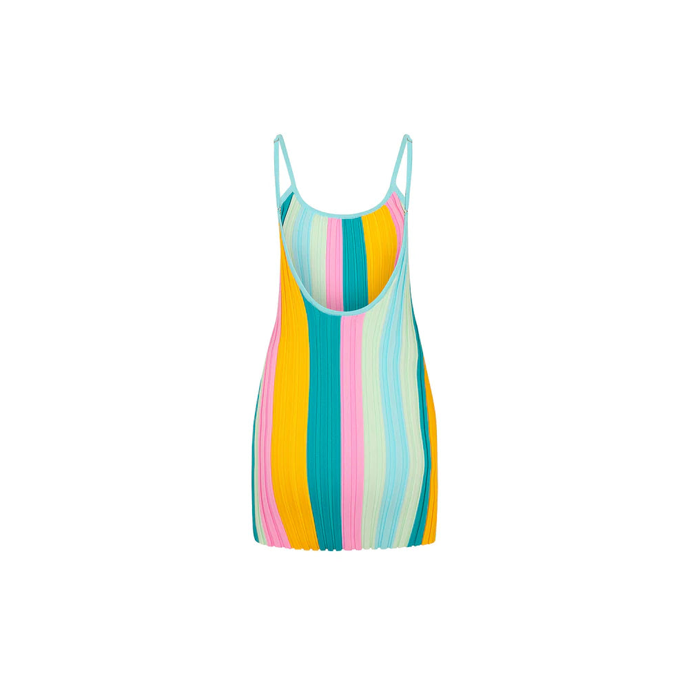 Kulani Kinis Rib Knit Mini Dress - Seaside Dreamer