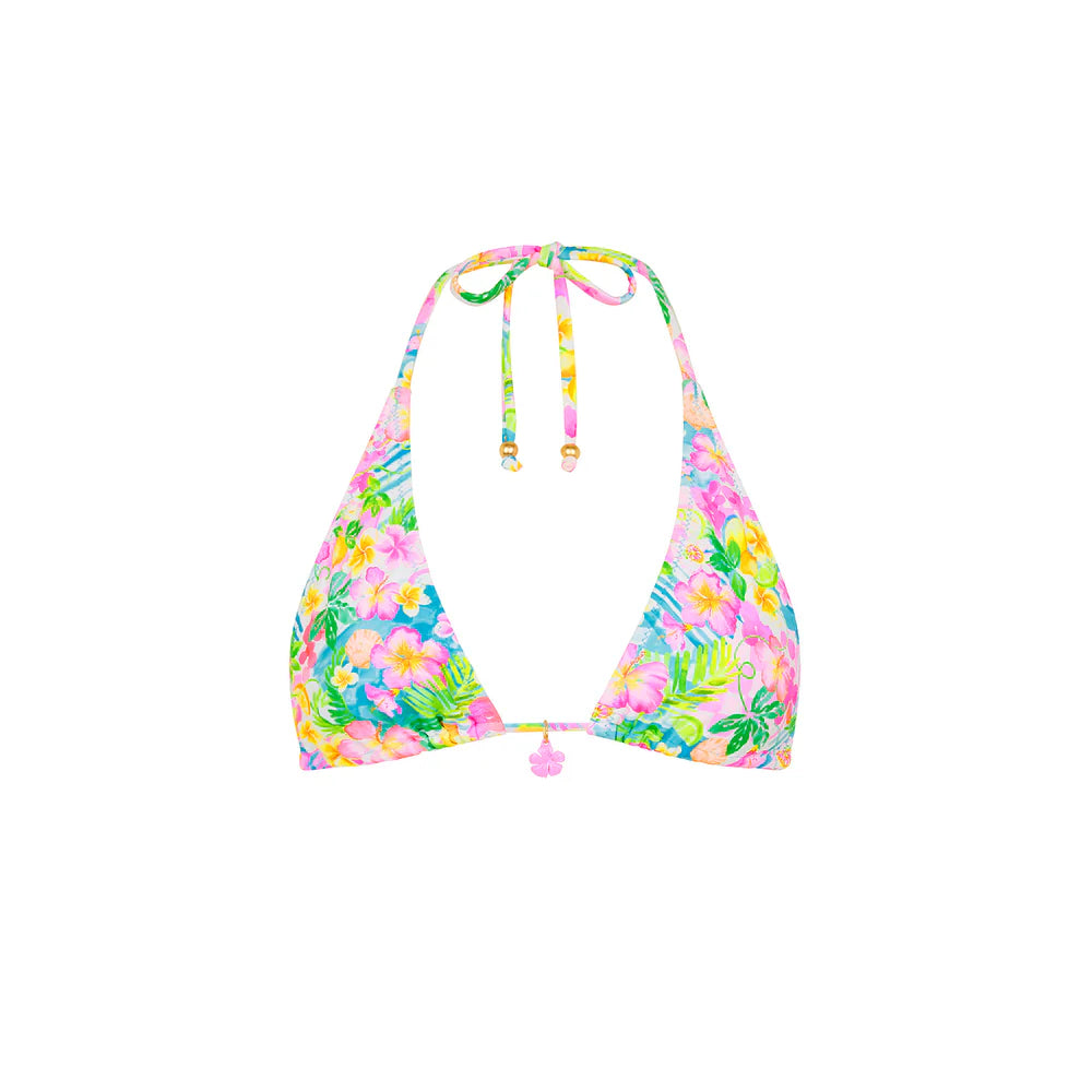Kulani Kinis Classic Tie Halter Bikini Top - Summer Daydreams