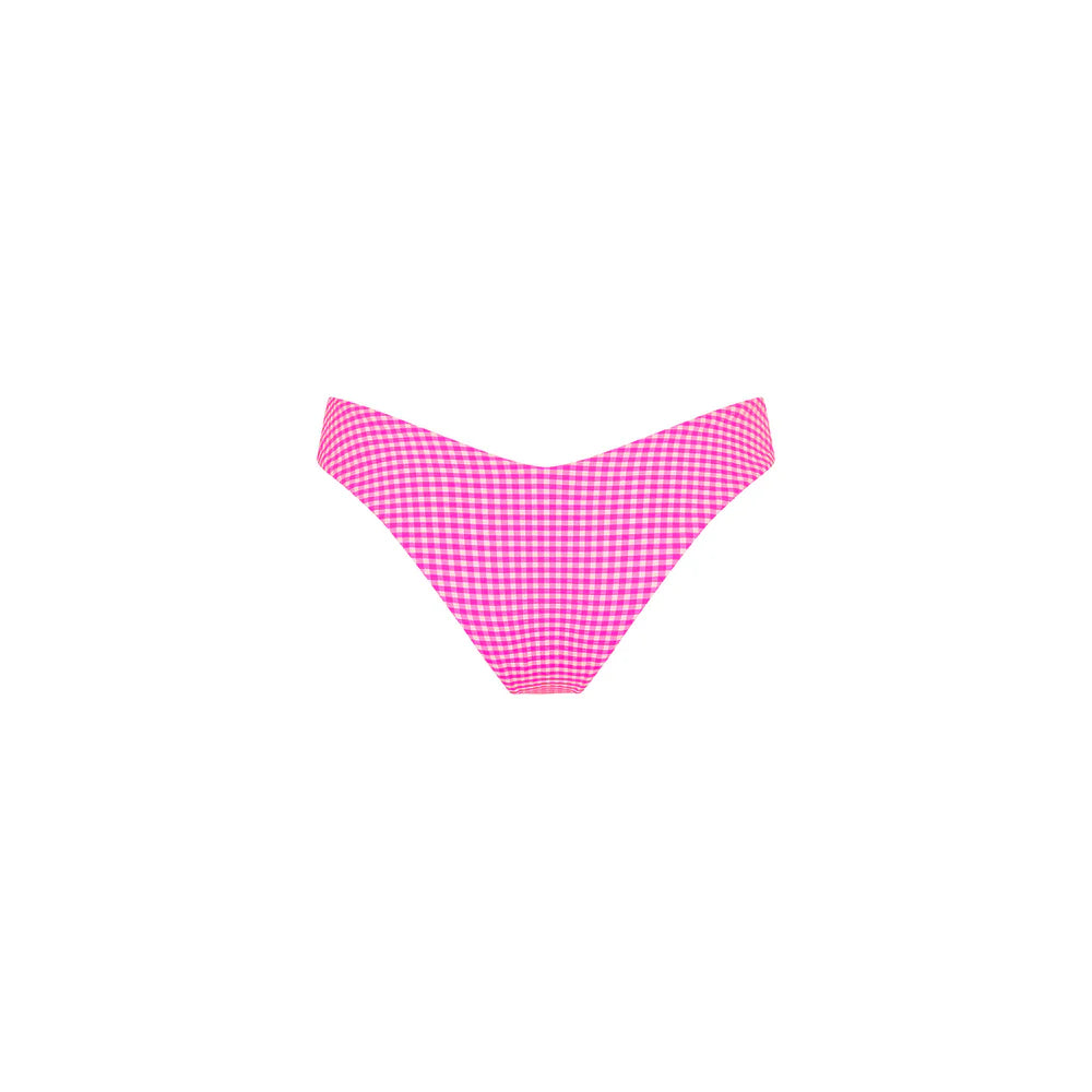 Kulani Kinis Cheeky V Bikini Bottom - Pink Diva