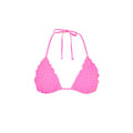 Kulani Kinis Lettuce Edge Bralette Bikini Top - Pink Diva