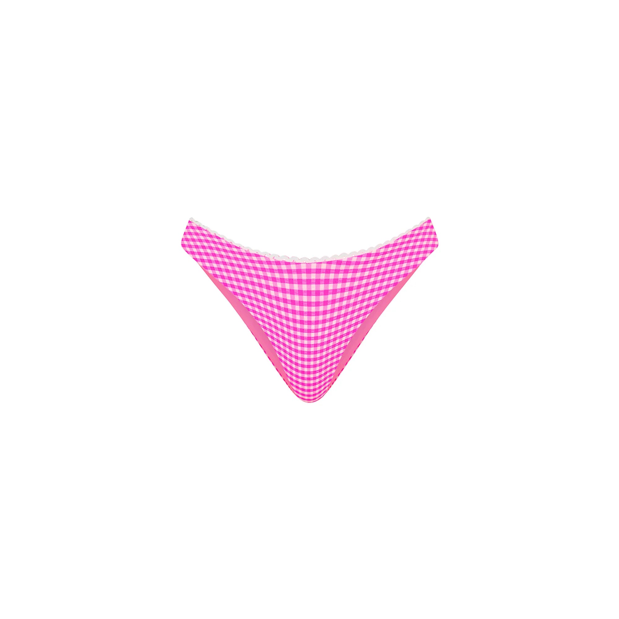 Kulani Kinis Decorative Full Coverage Bikini Bottom - Pink Diva