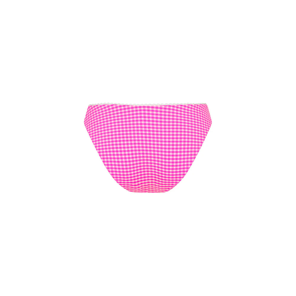 Kulani Kinis Decorative Full Coverage Bikini Bottom - Pink Diva