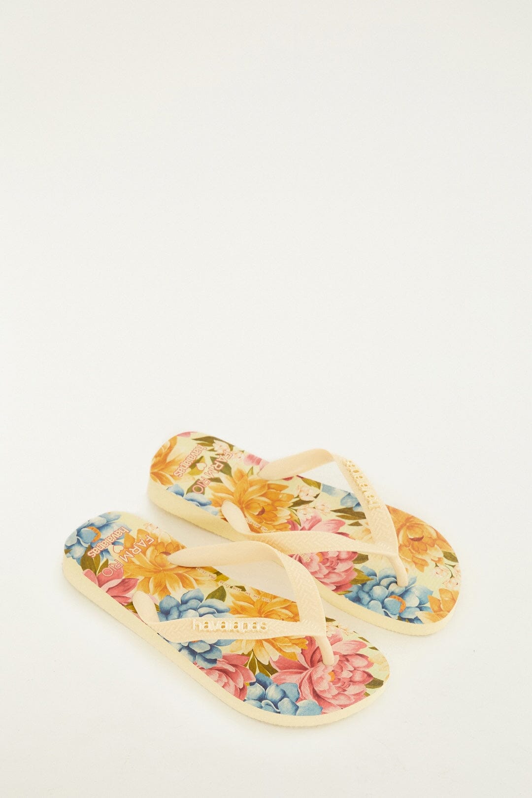 Havaianas Women's Farm Rio buttercream Floral Flip Flop