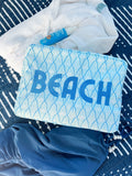 KenzKustomz Beach-Blue Palms XL Bag