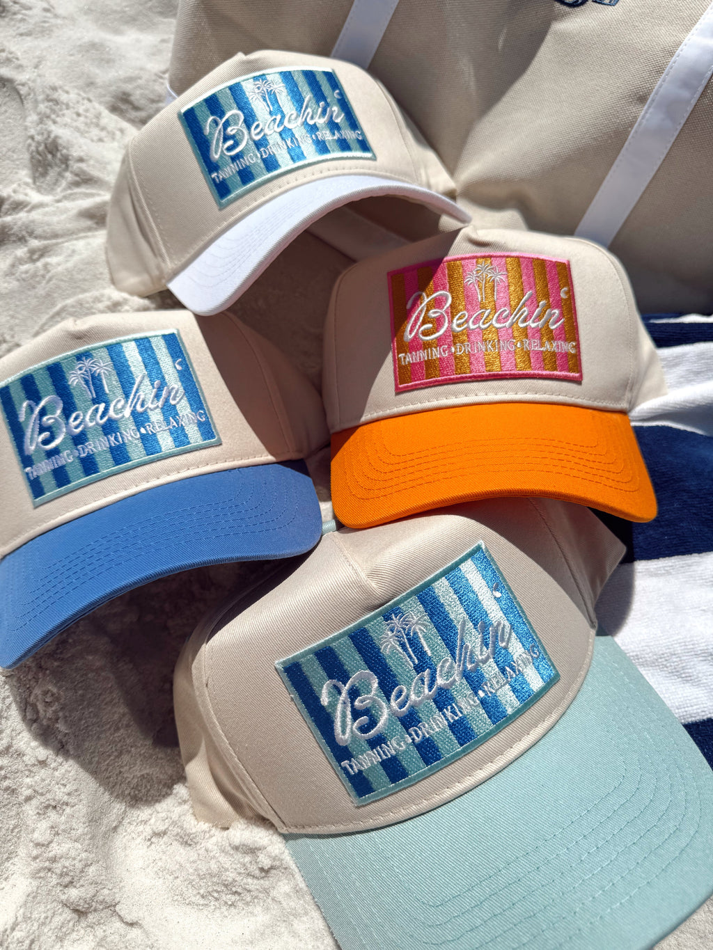 KenzKustomz Beachin' - Vintage Trucker Hat - Periwinkle