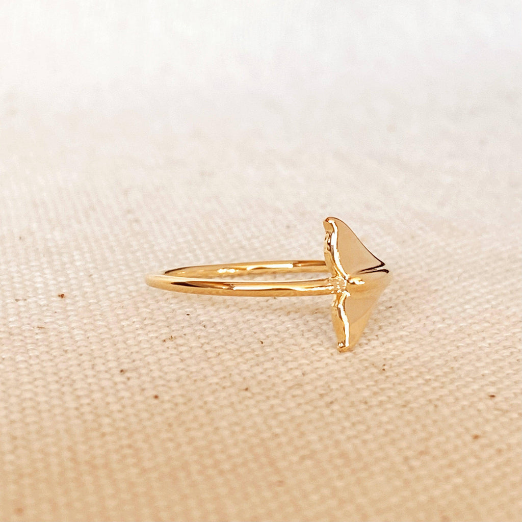 18k Gold Filled Mermaid Tail Ring: 7.5