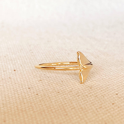 18k Gold Filled Mermaid Tail Ring: 6.5