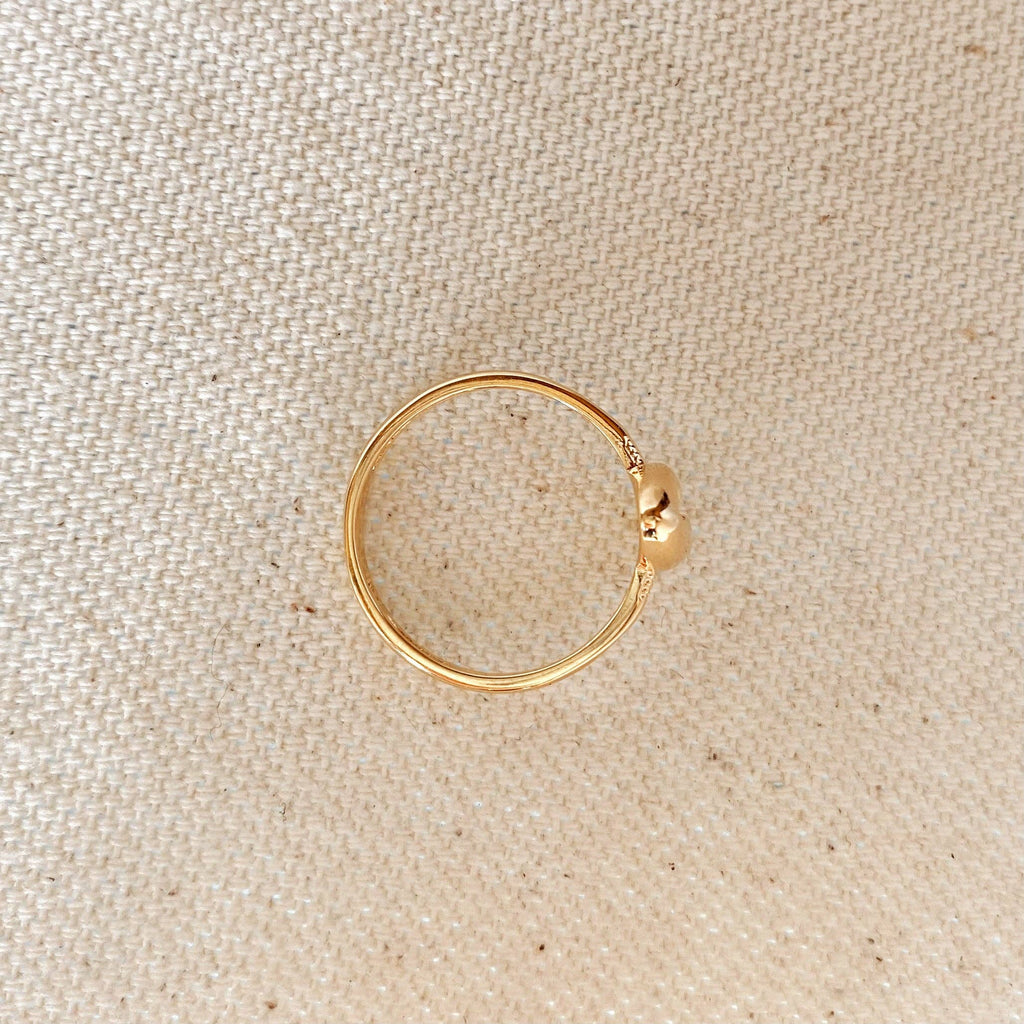 18k Gold Filled Cowrie Shell Ring: 8